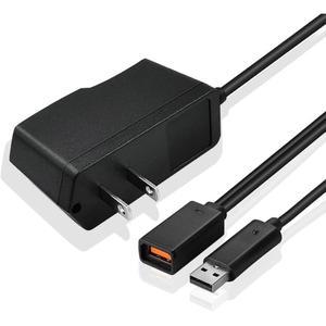 Xbox 360용 JeanAnte Kinect 어댑터, 충전 케이블이 있는 360 센서 시스템과 호환되는 USB-AC 전원 공급 장치 PC 어댑터