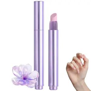 3-in-1 네일 케어 펜 세라믹 팁이 있는 큐티클 푸셔 오일 펜으로 행니 건조 및 손상된 손톱을 위한