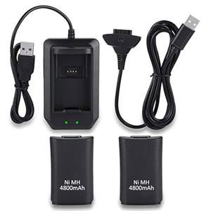 Xbox 360용 V BESTLIFE 배터리 팩, 4800mah 교체용 팩 충전기