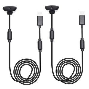 Xbox 360 및 슬림 무선 게임 컨트롤러용 JeanAnte USB 충전 케이블, 충전기 - 2팩
