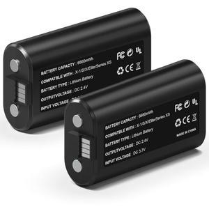 Xbox Series X /S & One /One S /Elite 컨트롤러용 Wzygdzsw 2 6660mWh 충전식 배터리 팩, 과충전 / 단락 보호 | 플레이 및 충전, FCC /CE 인증(배터리 2개만 포함)