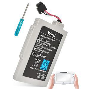 Wii U 게임패드 배터리 교체용 ROYUEU - 닌텐도 Wiiu WUP-012 WUP-010 게임플레이 컨트롤러 팩 3600mah와 호환됩니다