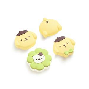 닌텐도 스위치 2와 호환되는 키트모어 엄지 그립 캡, 2025용 실리콘 조이스틱 4pcs, 귀여운 강아지 스타일, 옐로우 & 블랙