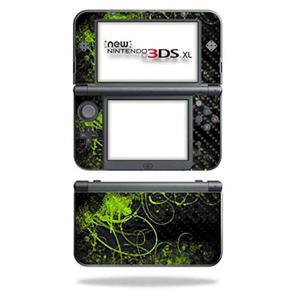 닌텐도 뉴 3DS XL (2015)용 마이티스킨 탄소 섬유 스킨 - 그린 디스토션 | 보호, 내구성 있는 질감의 마감 쉽게 적용, 제거 및 스타일 변경 가능 미국산