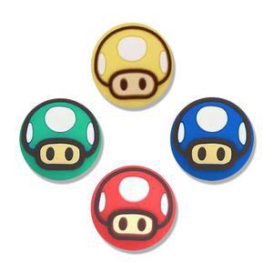 퍼펙트사이트 실리콘 조이콘 엄지 그립 캡, 조이스틱 커버, 닌텐도 스위치 /OLED / 라이트와 호환, 4PCS (버섯)