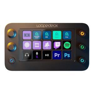 Loupedeck Live S - 사용자 지정 가능한 LED 터치스크린 버튼, 다이얼 및 RGB 버튼으로 데스크톱 생산성, 전체 스트림 제어 콘텐츠 생성을 위한 스트리밍 콘솔, PC Mac에서 작동합니다