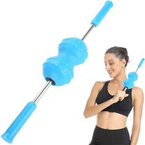 OUTASIGHT 마사지 스틱 롤러 다기능 바디 머슬 마사지기 딥 릴 근막 릴리스 남녀 공 2개 포함