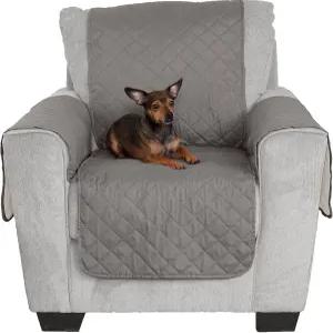 강아지 고양이 를 위한 퍼헤이븐 방수 및 리버서블 의자 커버 프로텍터 - 투톤 핀소닉 퀼트 거실 가구