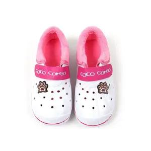 겨울 반도 만능화 핑크 학생 여아동 실내화 털신