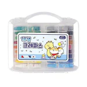 모닝글로리 크레파스 18색 (블루)