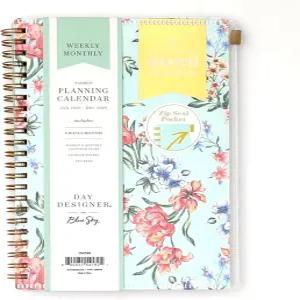 블루 스카이 데이 디자이너 2026 주간 및 월간 플래너 캘린더 2026년 1월 - 12월 5 x 8 지퍼 파우치가 있는