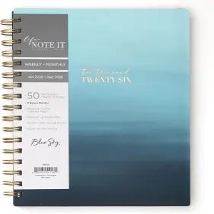 블루 스카이 라이프 노트 2026 주간 및 월간 플래너 2026년 1월 - 12월 7 x 9 유연한 커버 내구성이 뛰어난