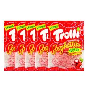 긴젤리 트롤리 스파게티니 사우어 딸기맛 (5개)
