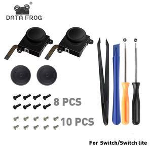 통제테이프 데이터 프로그 3D 아날로그 스틱 교체 조이콘 예비 키트 스위치 라이트 OLED 컨트롤러 수리 도구 액세서리