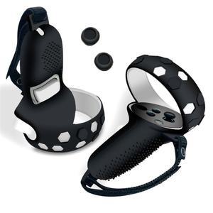 통제테이프 Oculus Quest VR 액세서리용 보호 커버 Vr 컨트롤러 핸들 그립 케이스 2용 실리콘 슬리브