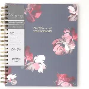 블루 스카이 라이프 노트 2026 주간 및 월간 플래너 2026년 1월 - 12월 8.5인치 x 11인치 유연한 커버