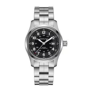 해밀턴 H70455133  카키 필드 오토 남성 메탈 시계