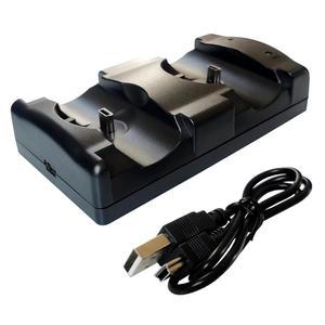 듀얼 및 무브 컨트롤러용 LED 표시등, 충전 케이블 도크가 있는 1 PS3 컨트롤러 충전소 2 in DHSKZRMJ