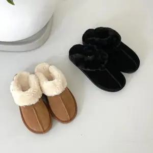 [신상오픈런]검정털신 뽀글이 스웨이드 바야바 털실내화 블로퍼 (28754637)