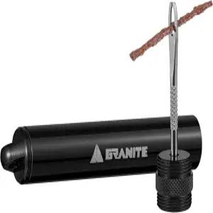 화강암 봉합 타이어 플러그 키트 2개의 플러그가 장착된 소형 튜브리스 플랫 자전거 수리 산악 및 로드