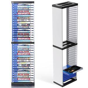 나르고스 비디오 게임 저장 스탠드 타워 PS5 / PS4 PS3 Xbox 시리즈 S & X 원 게임, 유니버설 디스크 홀더