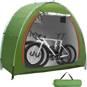 화카스트로 야외 자전거 커버 텐트 2인용 방수 옥스포드 수납 캠핑용 접이식 쉼터