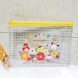 [룽스]PVC 격자 파우치 B6파우치 B6(옐로우)