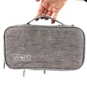 [룽스]그레이 더스트백 여행용 소형 속 가방 방수