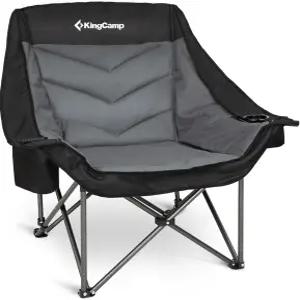 킹캠프 오버사이즈 XL 캠핑 의자 헤비 듀티 500파운드 접이식 소파 야외 스포츠 낚시 파티오 잔디밭을 위한