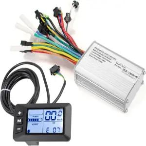 CSBST 24V 36V 48V 전기 자전거 컨트롤러 키트 17A 350W 브러시리스 모터 및 LCD 디스플레이 스쿠터 속도