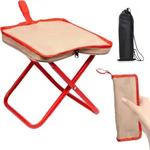 TJSTJS 캠핑 스툴 등산 및 하이킹 휴대용 13.5인치 야외 정원 가꾸기 해변 낚시용 접이식