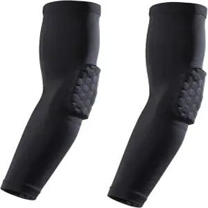 배구 축구 야구를 위한 부티1583 팔꿈치 패드 농구 슈터 슬리브 충돌 방지 육각 패딩