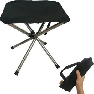 LIBOSULV 접이식 캠핑 의자 여행 하이킹 모임 바비큐 캐리백 포함 수납 사이즈 11.61 x2.56