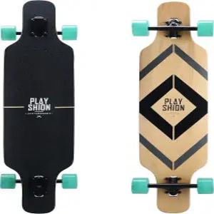 플레이션 롱보드 스케이트보드 크루저 39인치 드롭 스루 42인치 핀테일