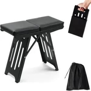 부드러운 좌석이 있는 휴대용 접이식 캠핑 스툴 미끄럼 방지 발 및 가방이 실내/외 BBQ 여행 낚시용