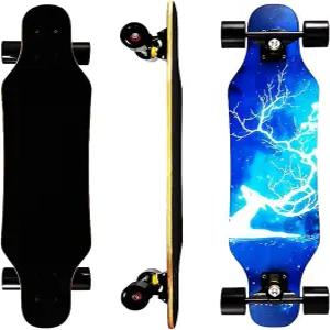 미니 크루저 롱보드 31인치 소형 와이드 휠 스케이트보드 초보자용 안정적이고 제어하기 쉬운 공원 및 거리