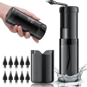 레브틀 이어 왁스 제거 - 전기 클리너 5가지 압력 모드가 있는 클리닝 키트 안전하고 효과적인 도구 USB