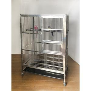 앵무새장 대형 새장 사랑 스테인리스 날림장 큐 선반 바퀴 A421 회색앵무