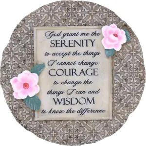 스폰티크 평온 기도 디딤돌 - 마당 파티오 정원 또는 산책로를 위한 장식용 정원석 야외 실내 홈 데코