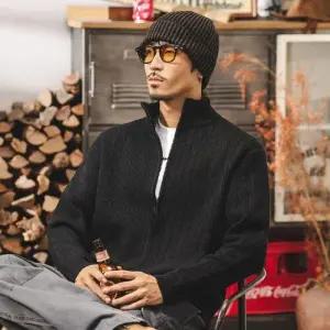 남친 니트 캐주얼 빈티지 추동 집업 차이나 카디건 스웨터 봄가을 DUCHI3