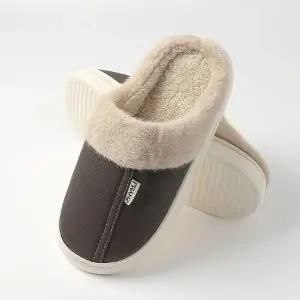 [룽스]남성 사무실 화장실 털실내화 250mm-255mm