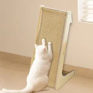 애버타일 고양이 긁힘 방지 패드 L자형 램프 27인치 사이잘 실내 고양이를 위한 가구 캣닙 대형