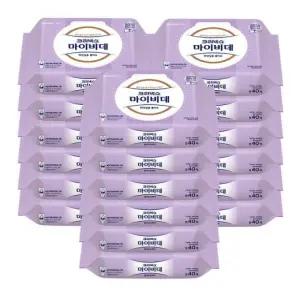 크리넥스 마이비데 센서티브케어 캡 40매 18팩 화장실용 비데물티슈