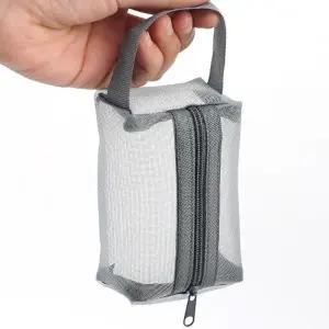 [룽스]화장품 매쉬파우치 미니 사각 매쉬 지퍼