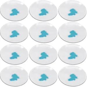 EISCO 12PK 시계 안경 5인치(12.5cm) - 비커 및 플라스크용 커버 뚜껑 증발 접시 접지 가장자리로 광택