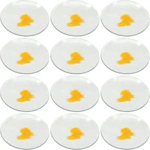 EISCO 12PK 시계 안경 2인치(5cm) - 비커 및 플라스크용 커버 뚜껑 증발 접시 접지 가장자리로 광택 처리됨