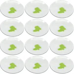 EISCO 12PK 시계 안경 3인치(7.5cm) - 비커 및 플라스크용 커버 뚜껑 증발 접시 접지 가장자리로 광택