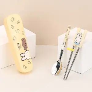 스푼 킨더젓가락 케이스 스텐 글라이더 3P세트 미피