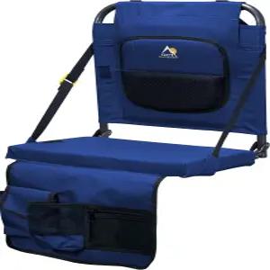 패딩 처리된 등받이가 있는 GCI 아웃도어 블리처백 요추 스타디움 의자