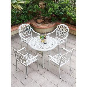 단품 야외 테이블 스 철제 야장 정원 옥상 베란다 야외용 식탁 카페 의자